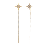 Radiant Threader 925 sterling silver earrings
